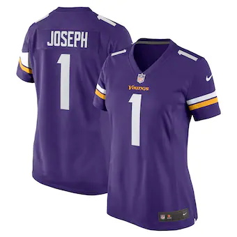 womens nike greg joseph purple minnesota vikings game jerse